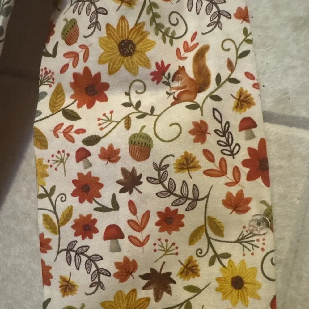 Farmhouse Green Floral Kitchen Towel Boa 34